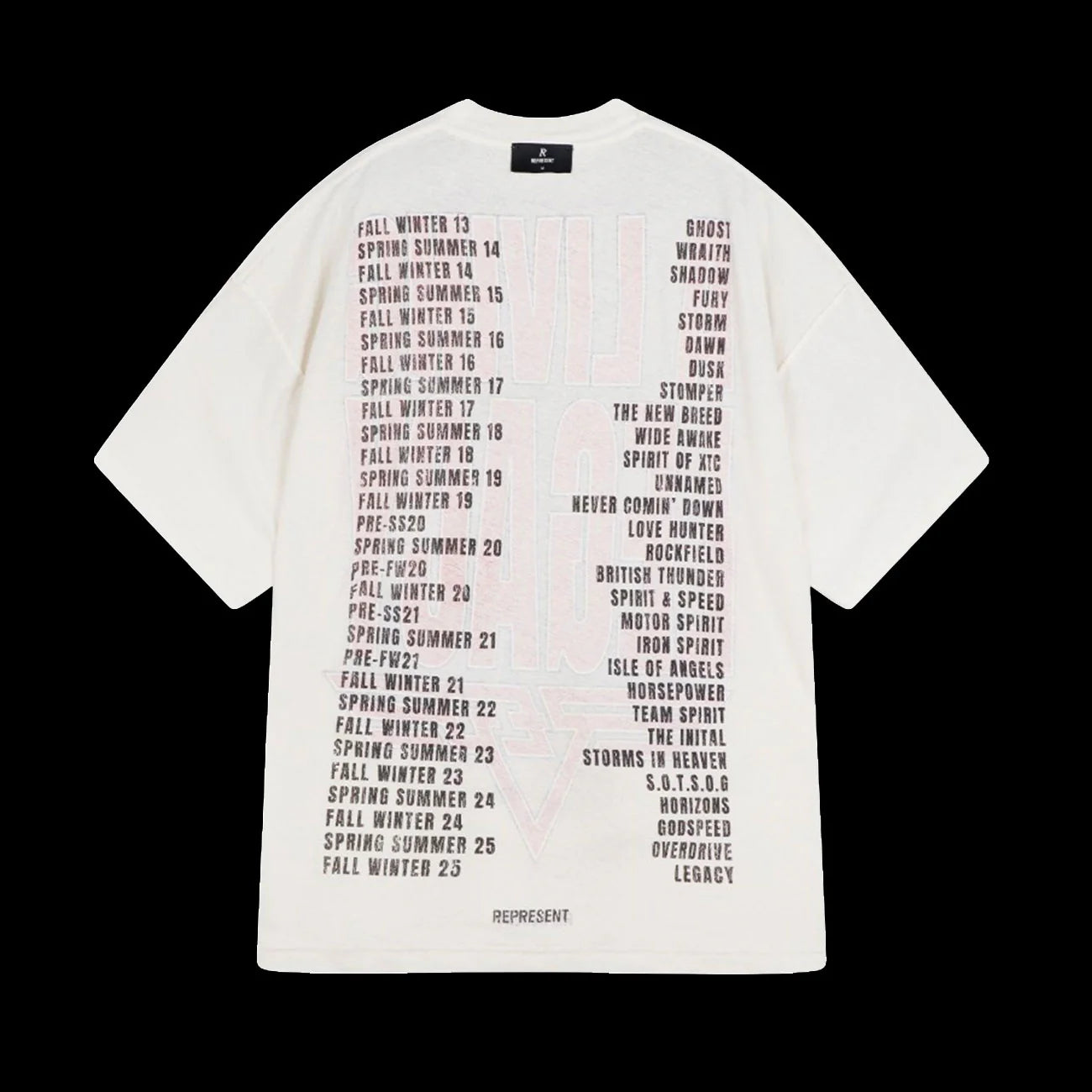 Represent Living Legacy Reversible T Shirt Flat White