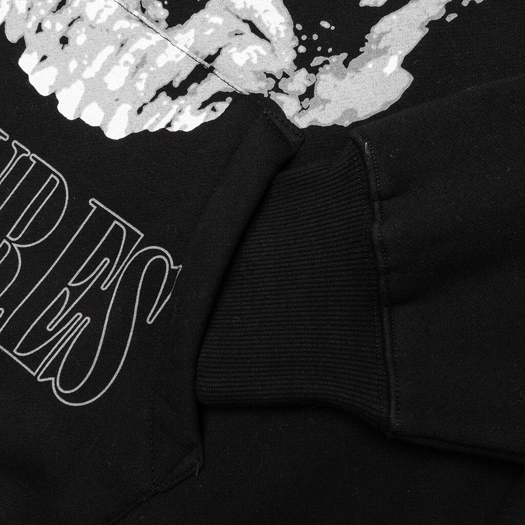 Double Skull Hoodie Black