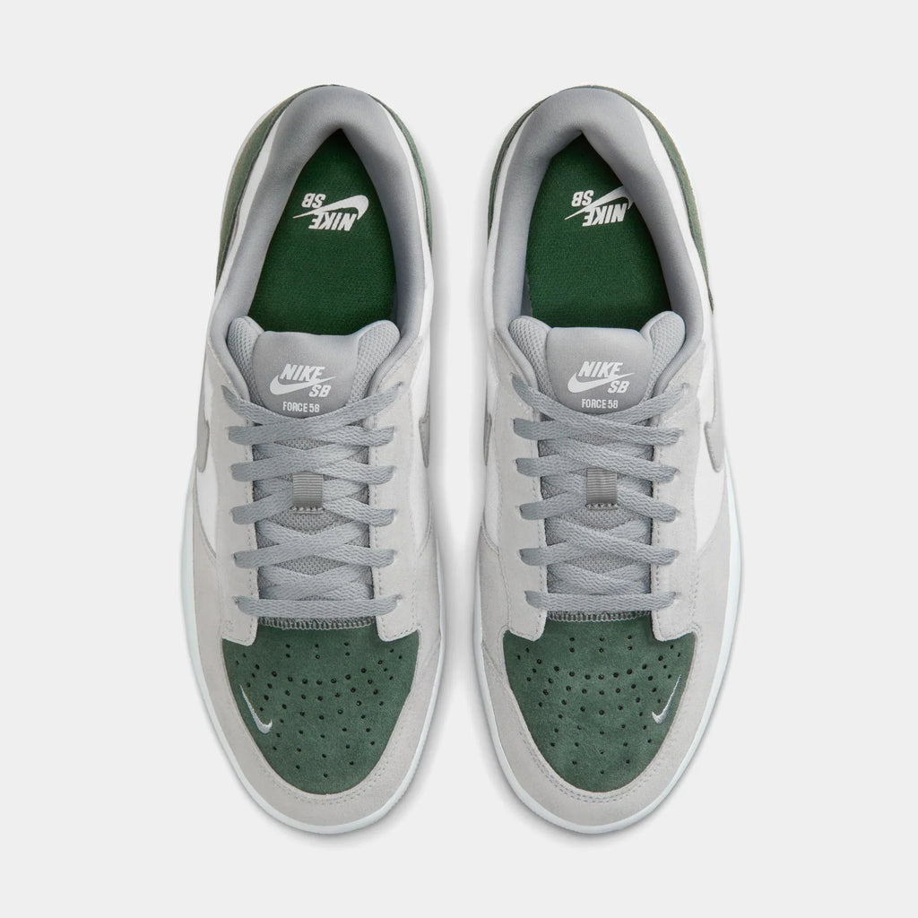Nike SB Force 58 White Flat Sliver Fir
