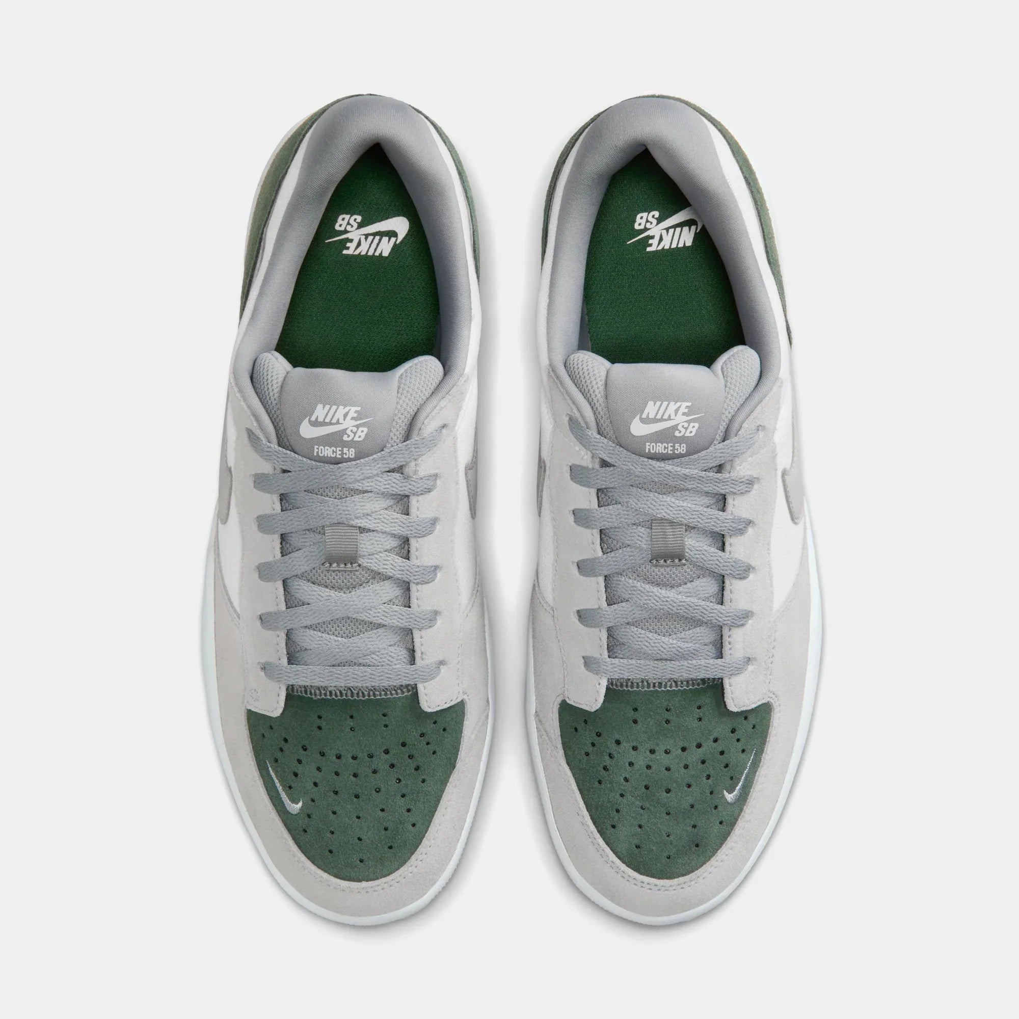 Nike SB Force 58 White Flat Sliver Fir