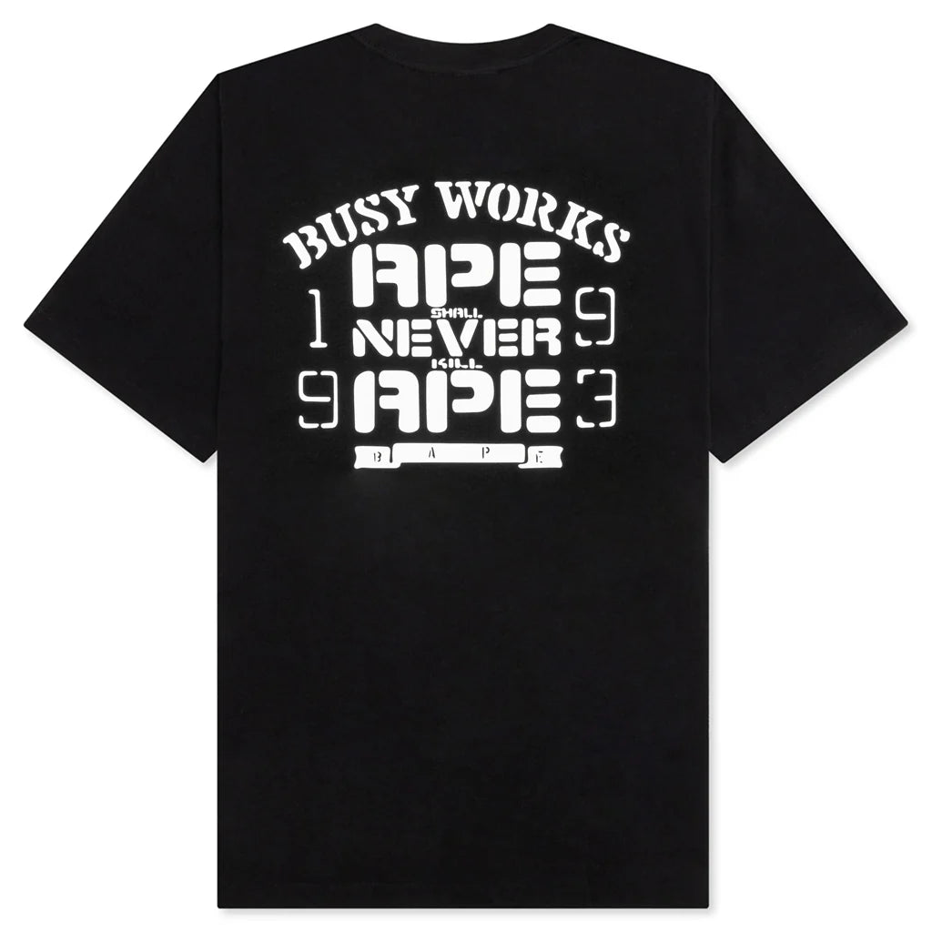 OG Ape Head College Relaxed Fit Tee Black