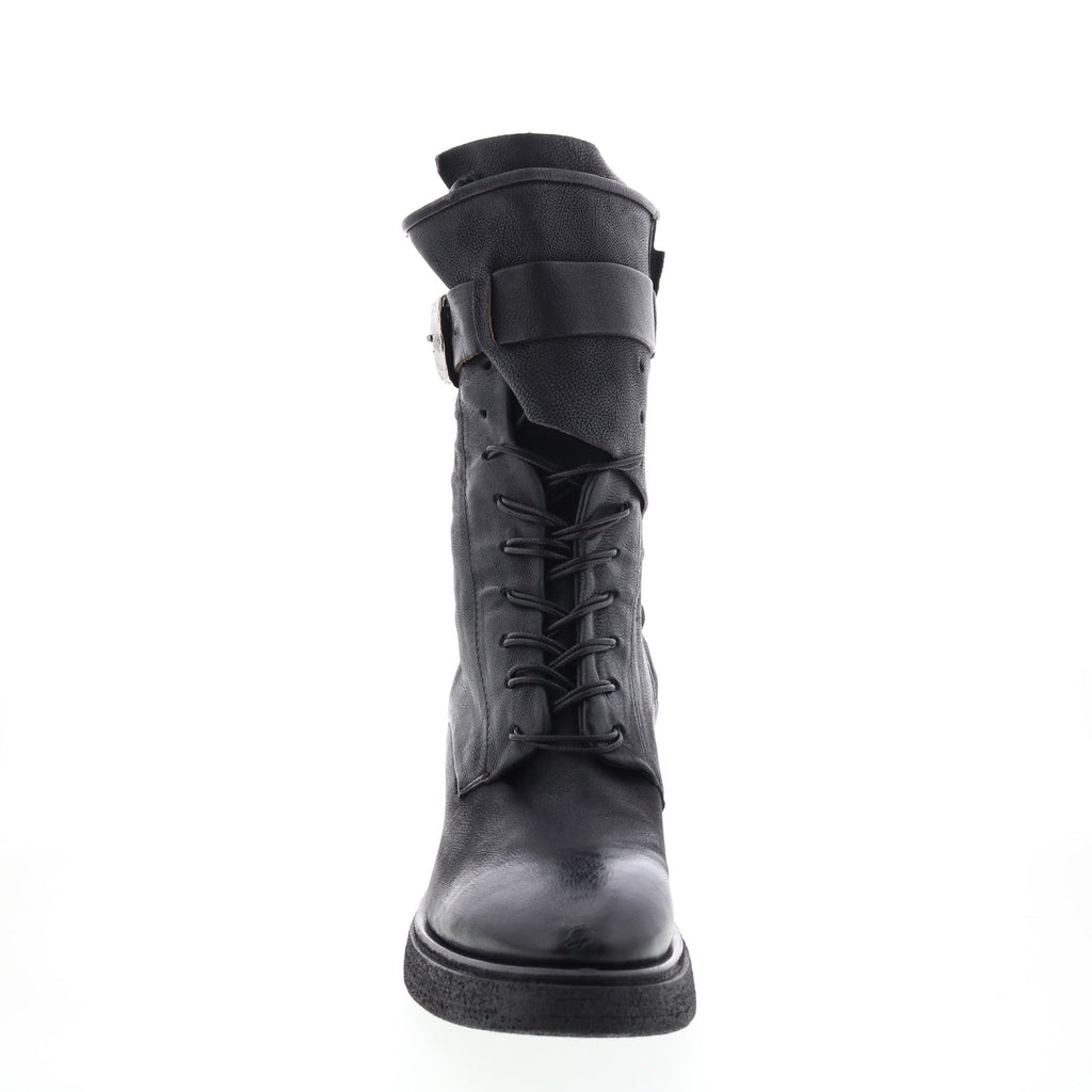 Thatcher A30210-201 Womens Black Leather Casual Dress Boots