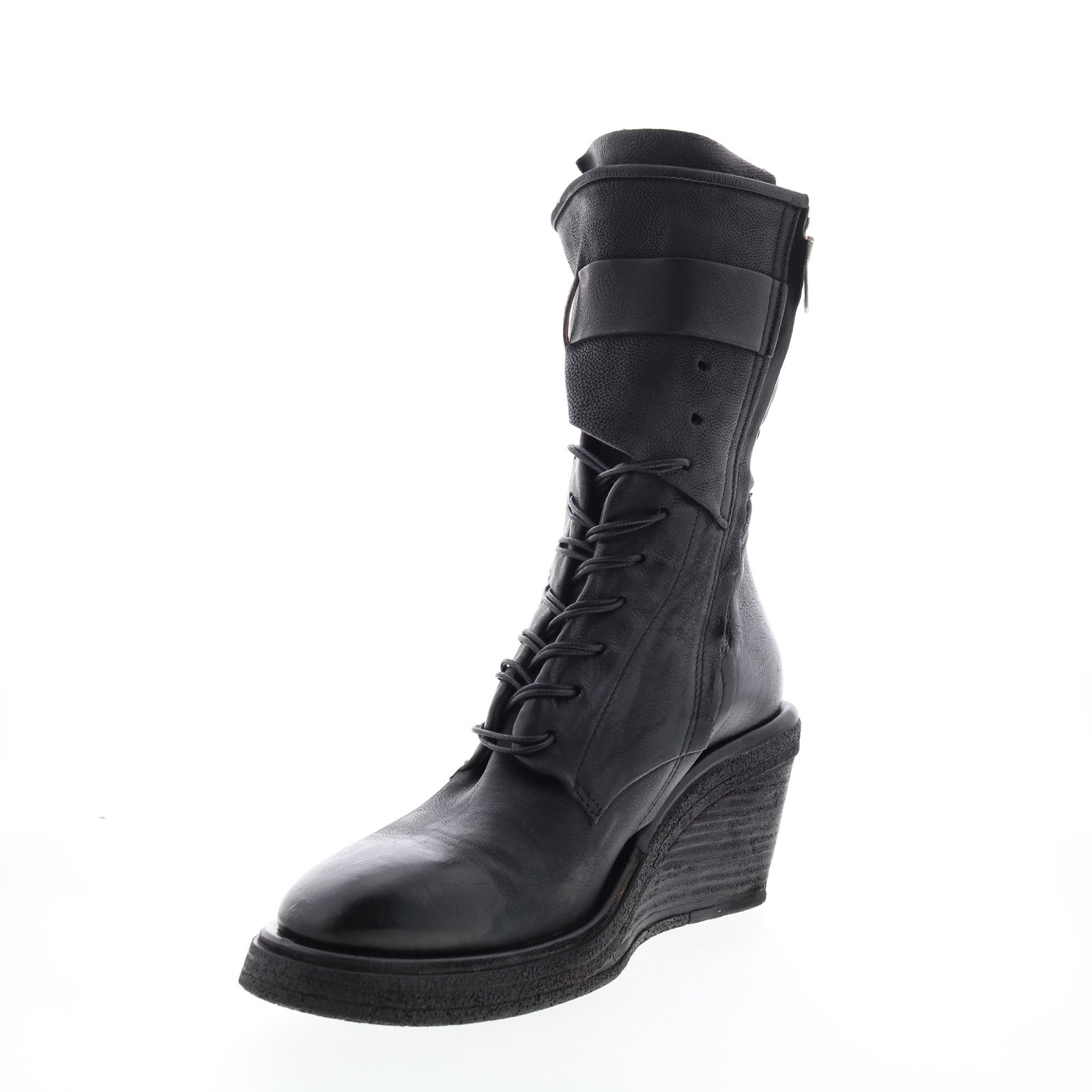 Thatcher A30210-201 Womens Black Leather Casual Dress Boots