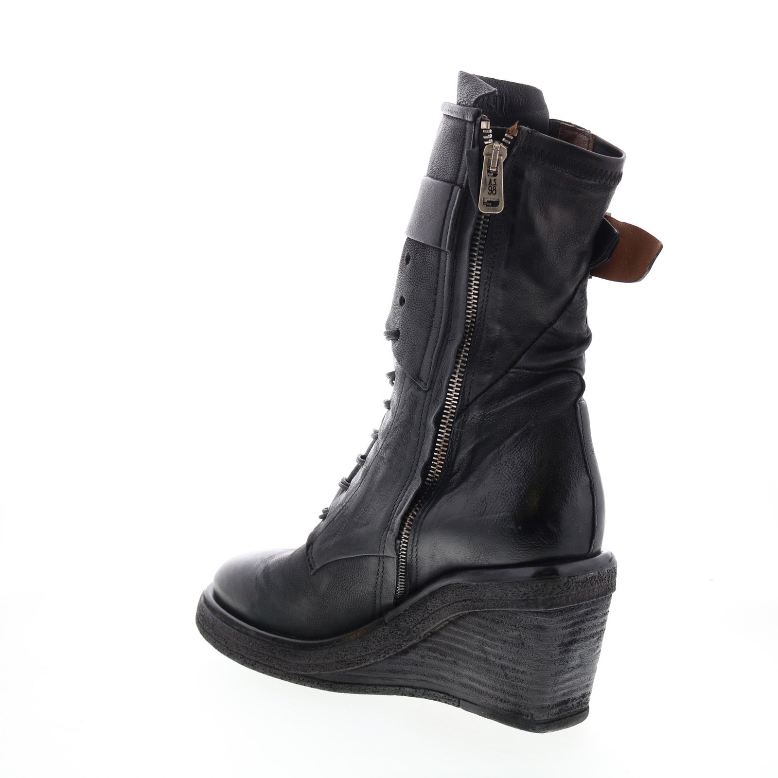 Thatcher A30210-201 Womens Black Leather Casual Dress Boots