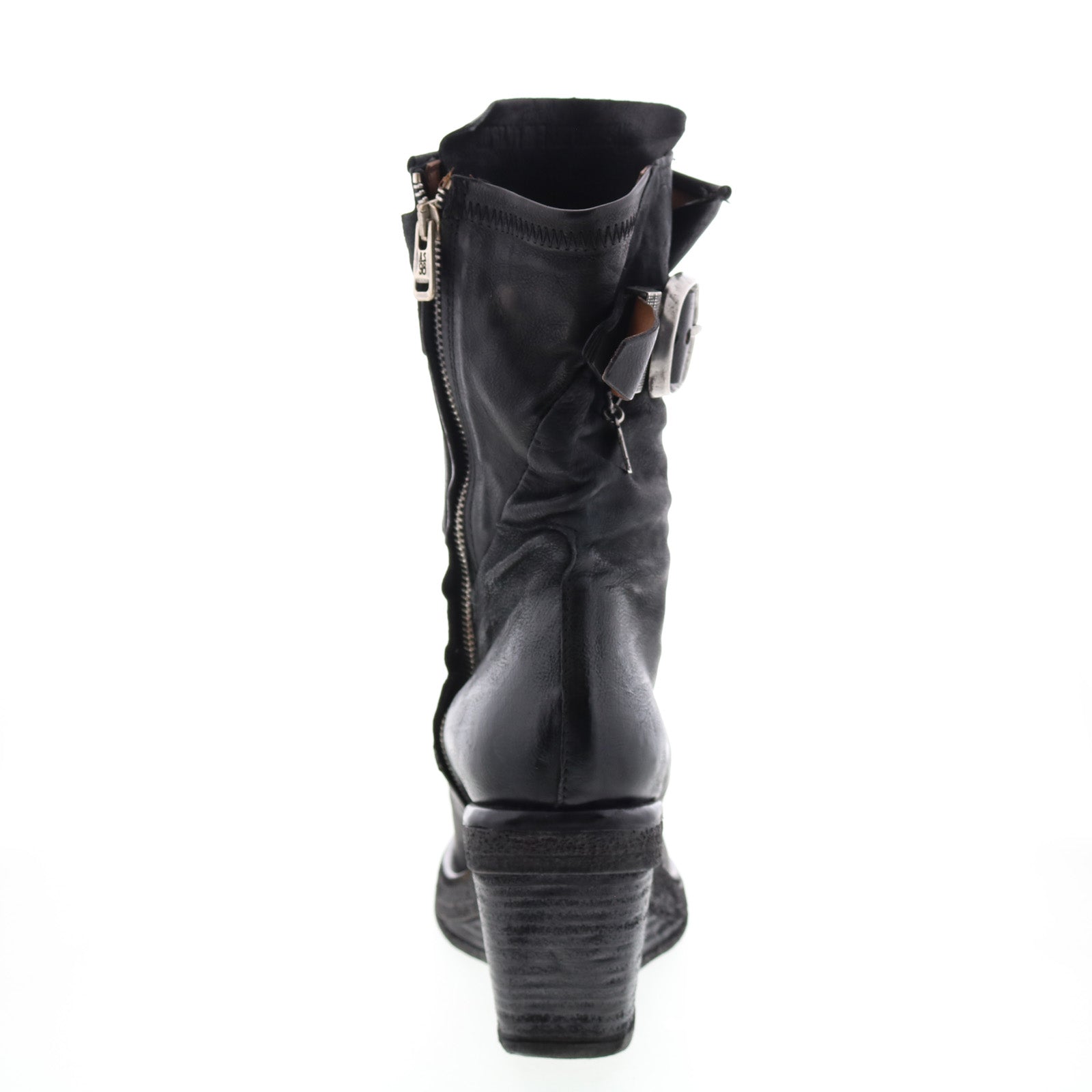 Thatcher A30210-201 Womens Black Leather Casual Dress Boots