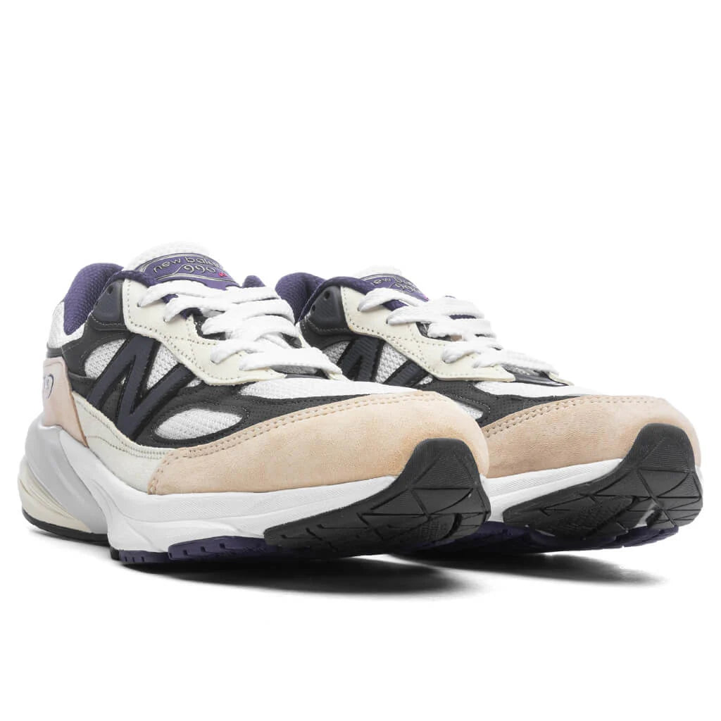 Made in USA 990v6 White Black Plum Phantom