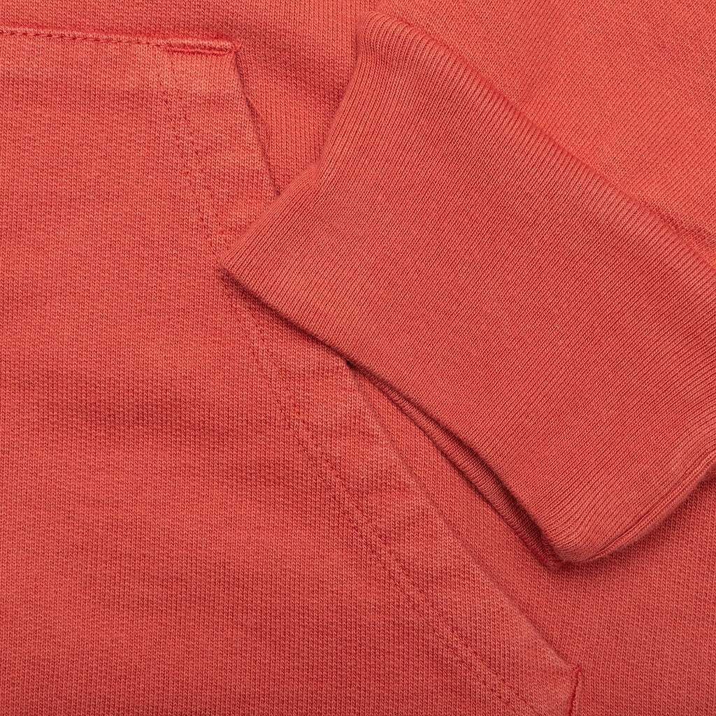 Bassline Hood Fleece Dusty Red