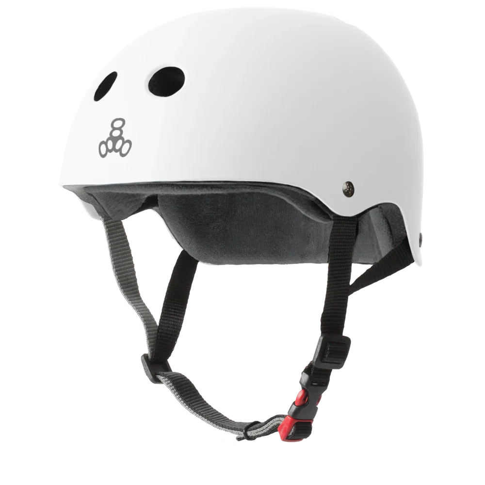 Triple 8 Certified SweatSaver Helmet White Matte