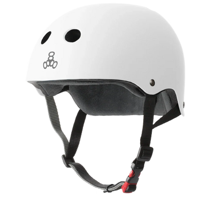 Triple 8 Certified SweatSaver Helmet White Matte