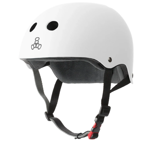 Triple 8 Certified SweatSaver Helmet White Matte