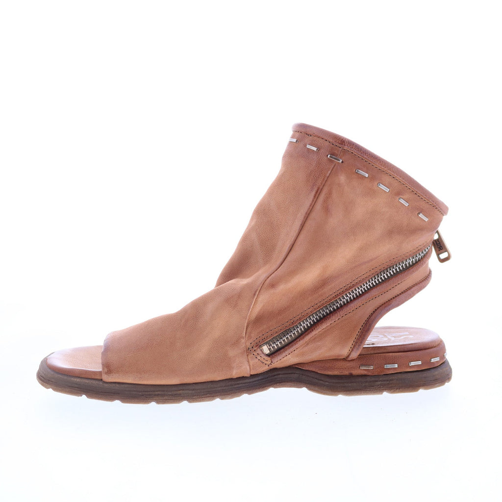 Maxie A46001-101-6871 Womens Brown Leather Gladiator Sandals Shoes