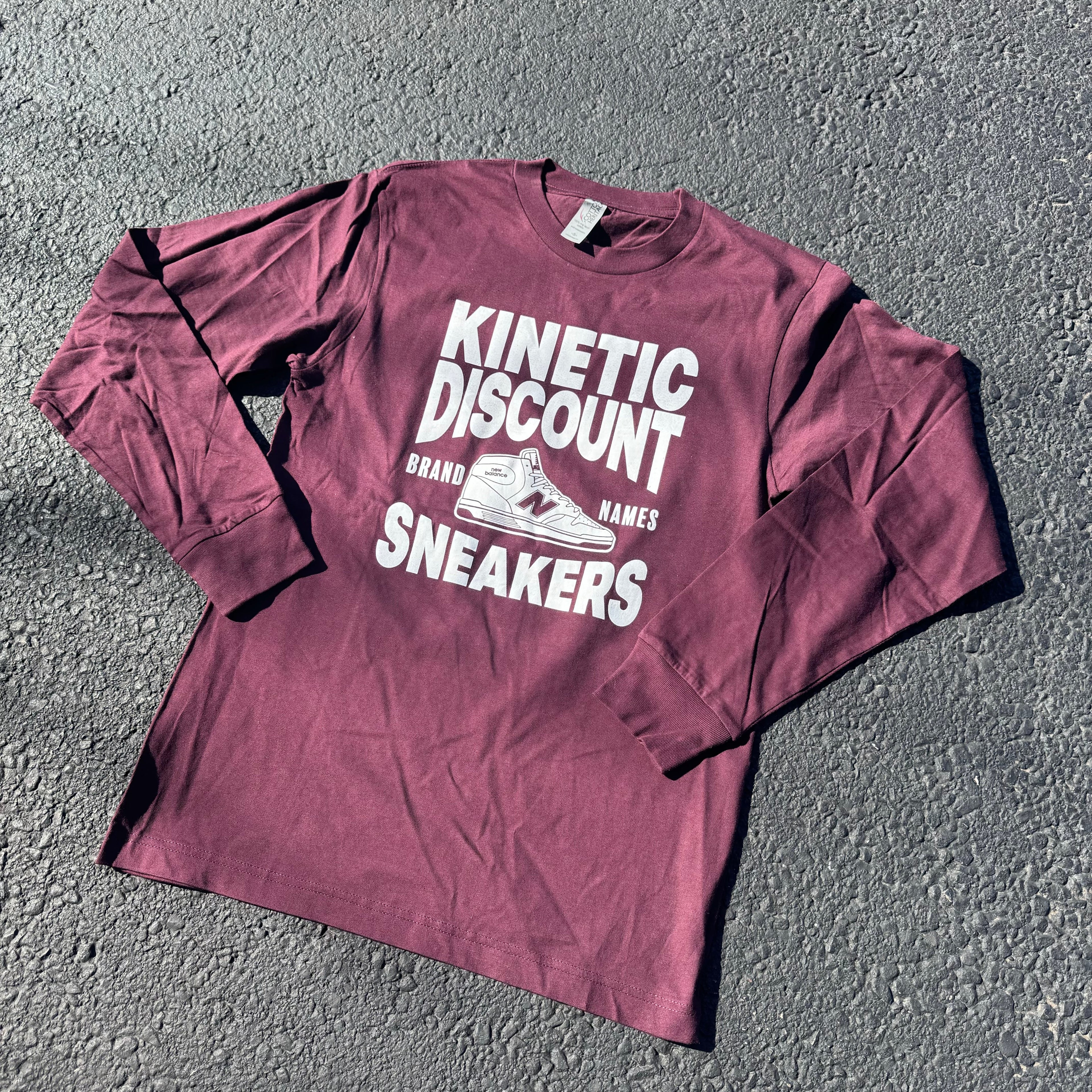 Kinetic Discount Sneaks Long Sleeve Tee Maroon