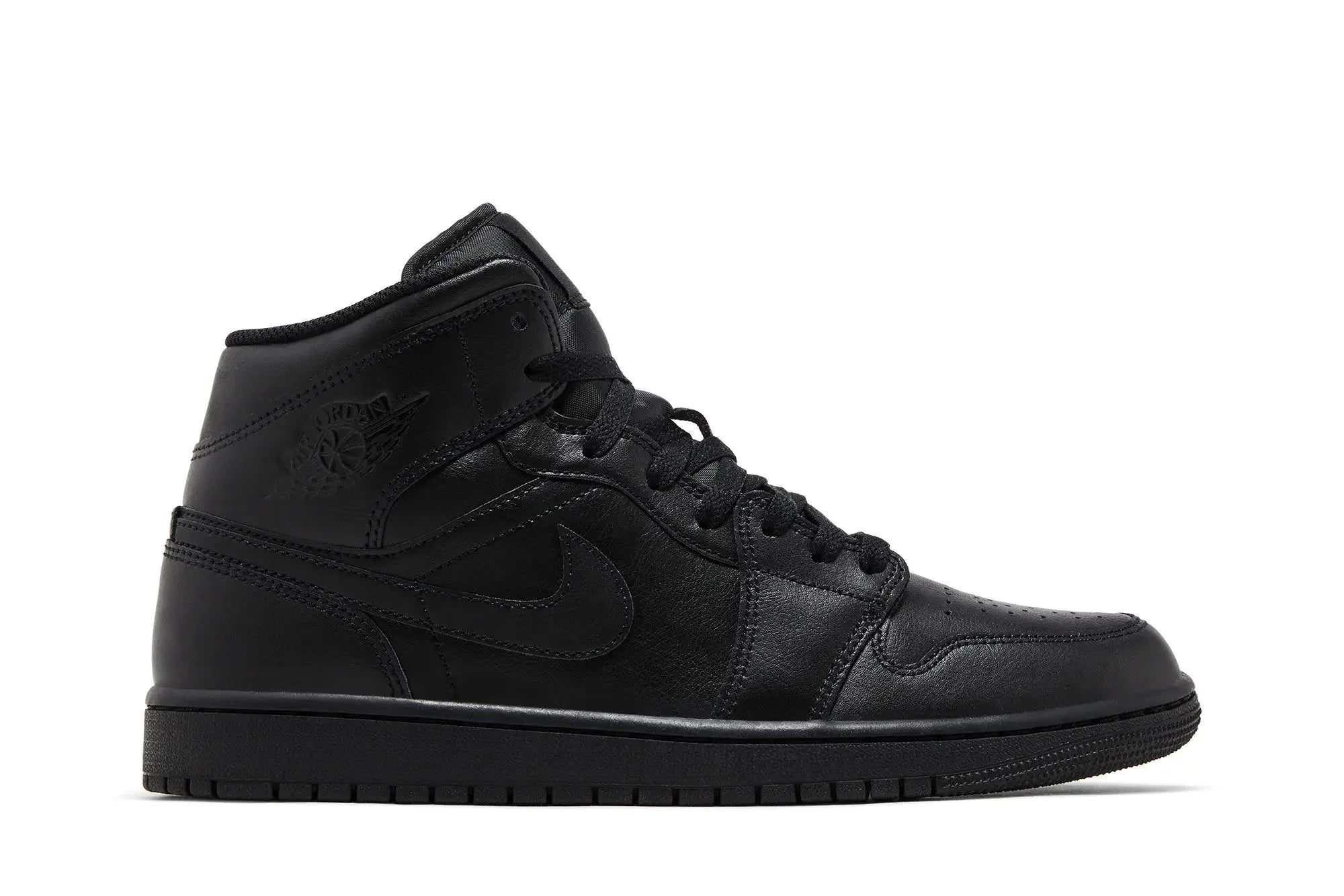 Jordan 1 Mid Triple Black 2022
