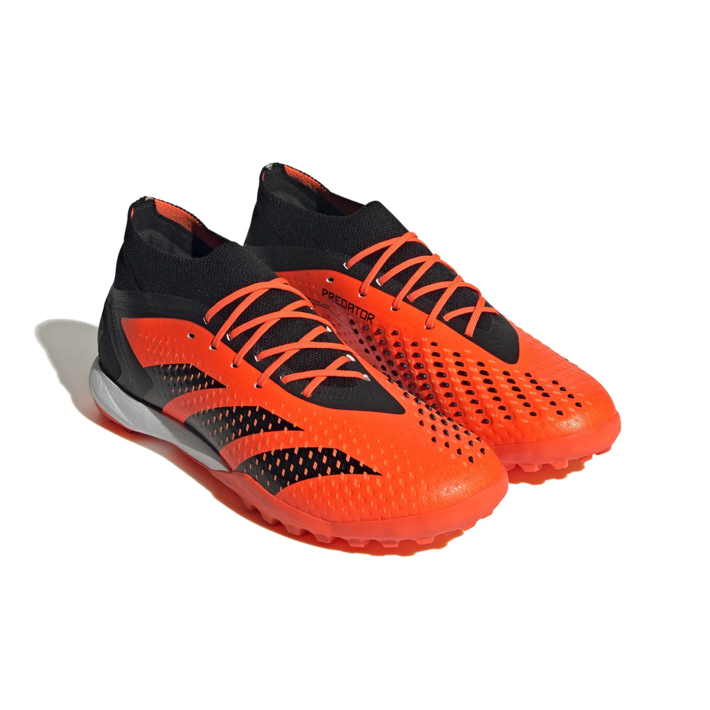 adidas Predator Accuracy1 TF Turf Soccer Cleats Solar Orage Black