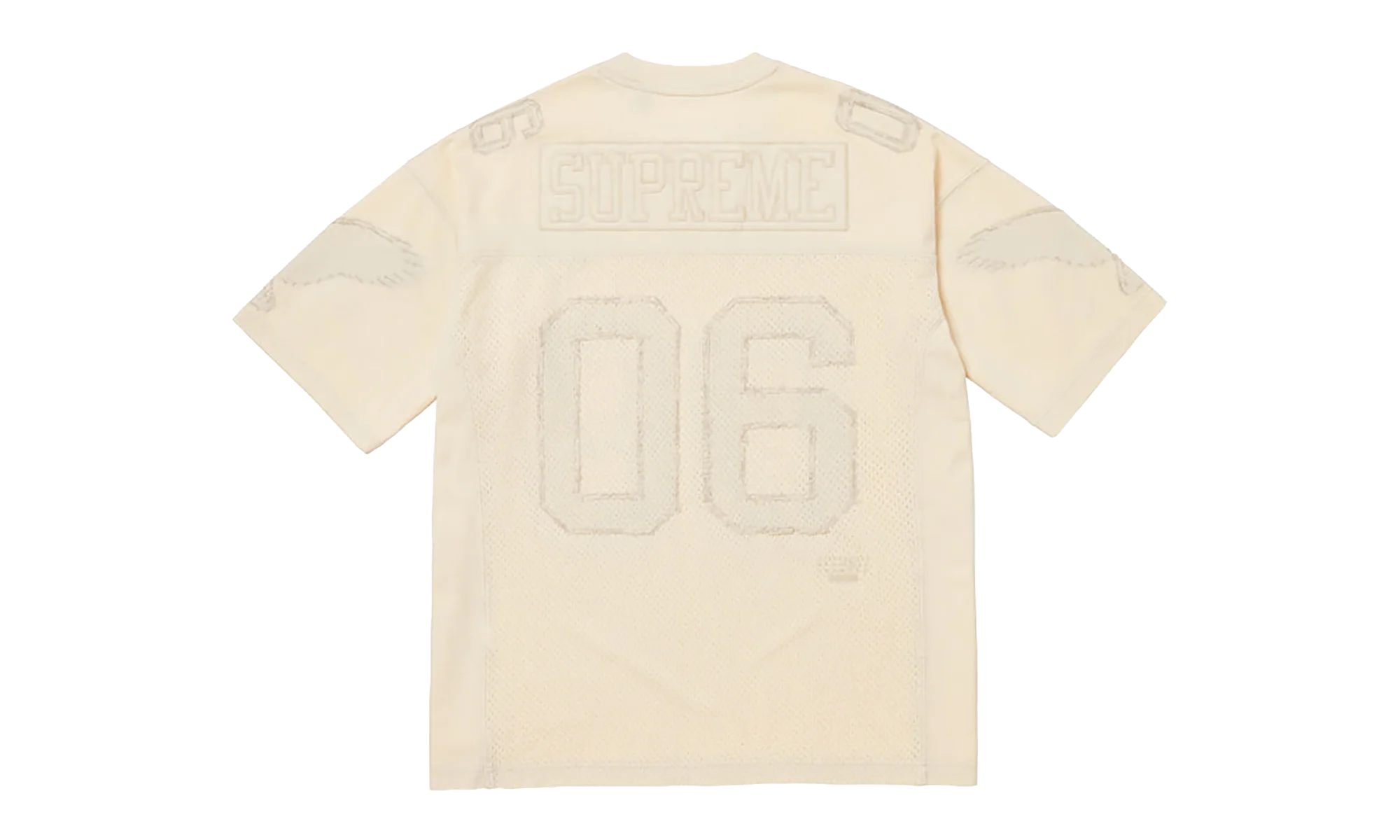 MM6 Maison Margiela Cotton Football Jersey "SS26 - Beige" SU27177