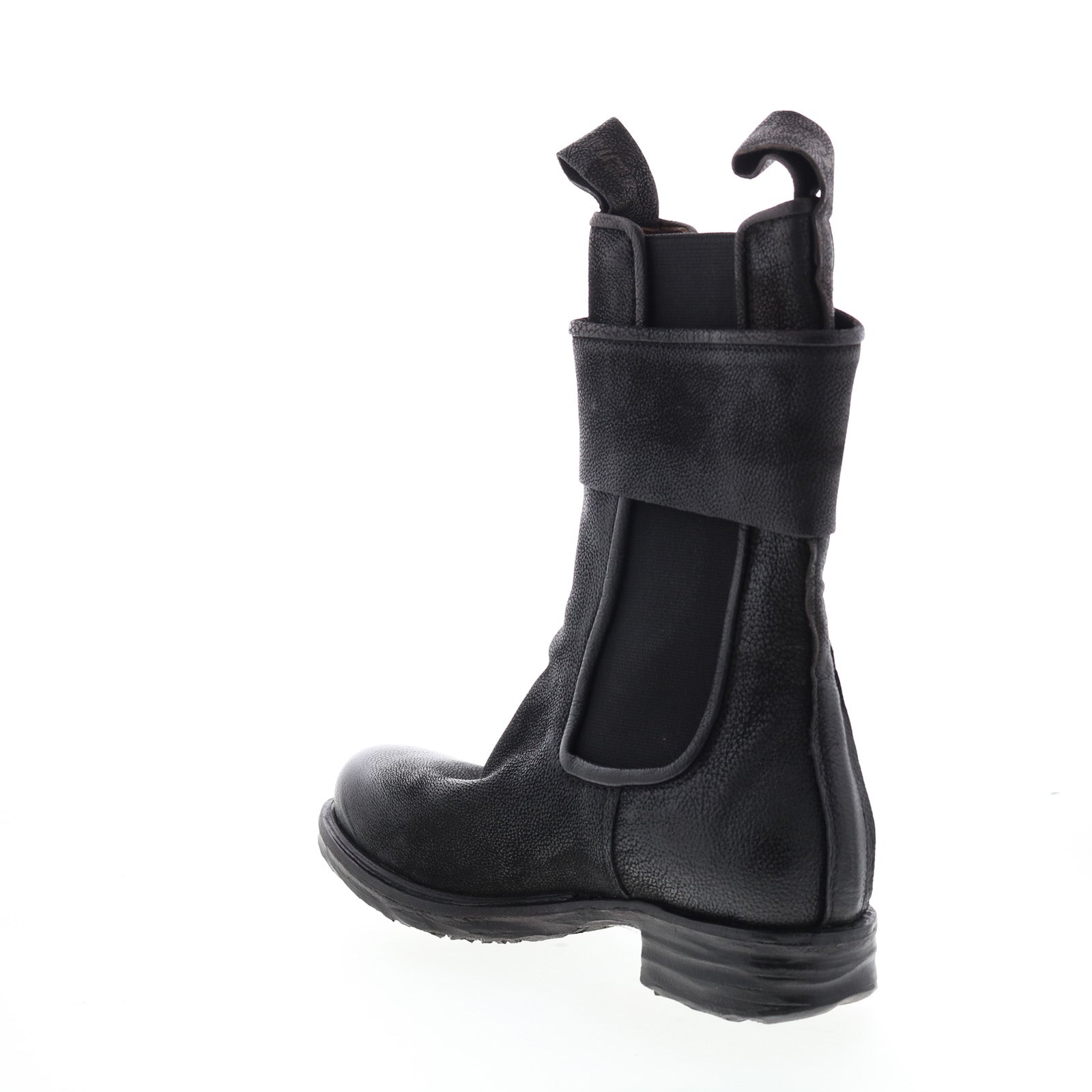 Sikes A50216-101 Womens Black Leather Slip On Chelsea Boots