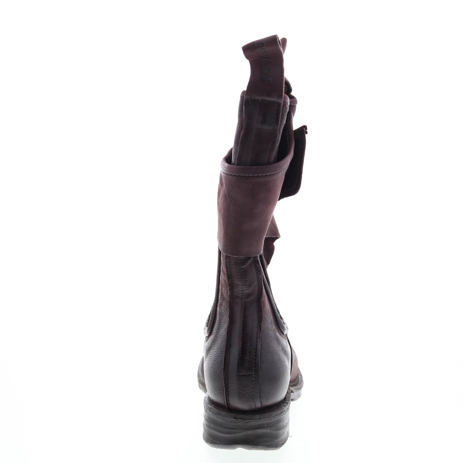 Sikes A50216-102 Womens Burgundy Leather Slip On Chelsea Boots