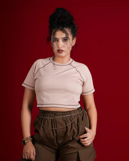 The Brown Stitch Crop Top HG x Krewe Kulturr