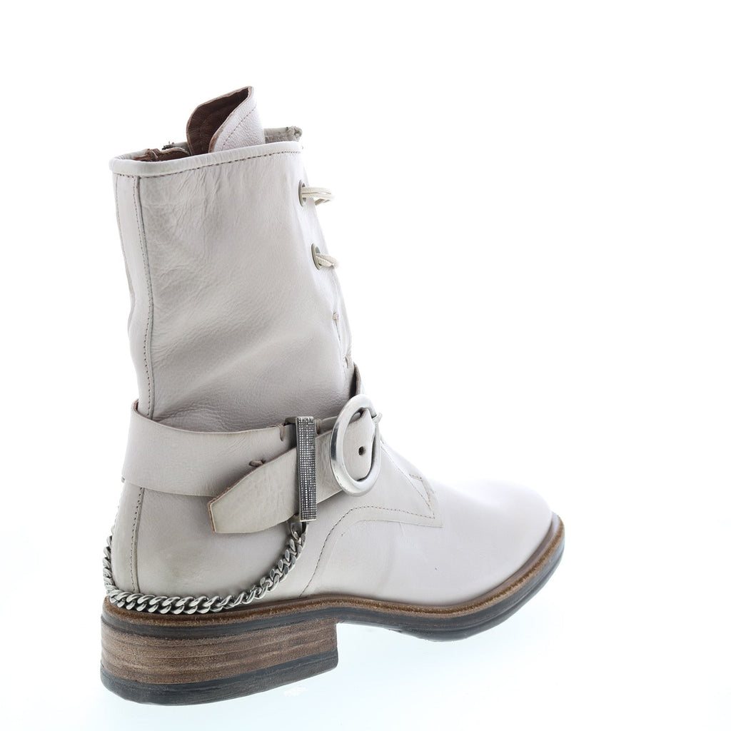 Faust A51202-101 Womens Beige Leather Hook & Loop Casual Dress Boots