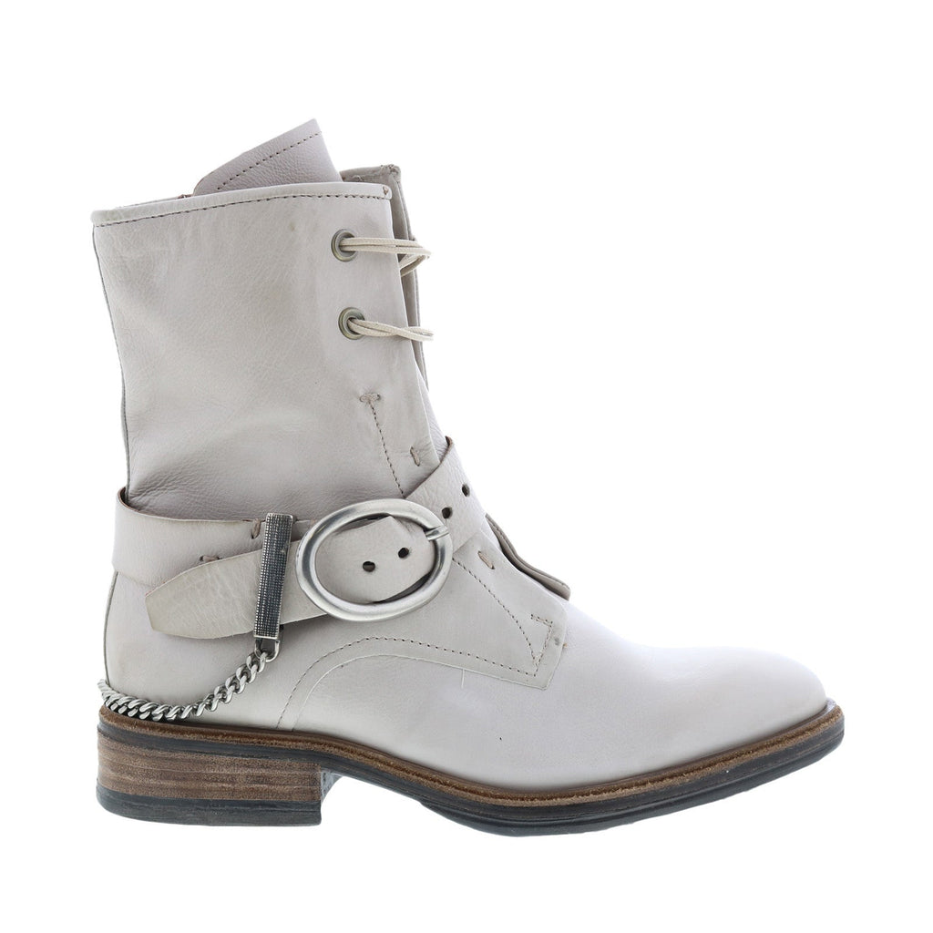 Faust A51202-101 Womens Beige Leather Hook & Loop Casual Dress Boots