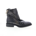 Fleetwood A51206-201-6002 Womens Black Leather Casual Dress Boots