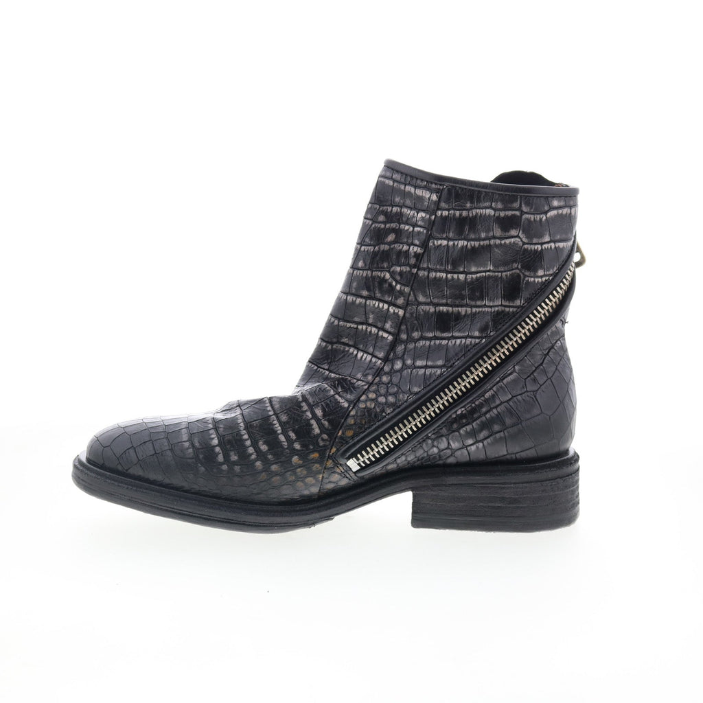 Fleetwood A51206-201-6002 Womens Black Leather Casual Dress Boots