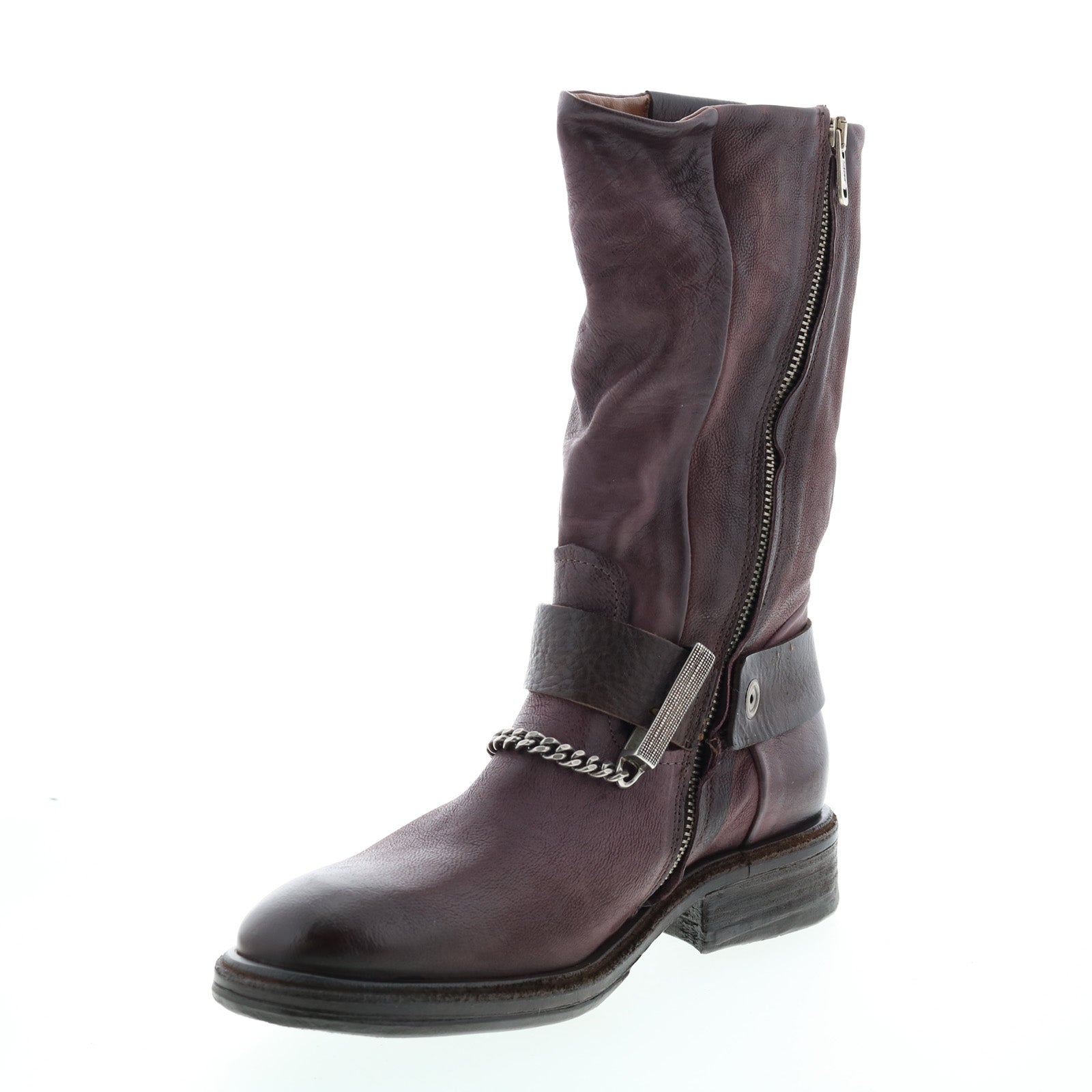 Frey A51305-301 Womens Brown Leather Hook & Loop Casual Dress Boots