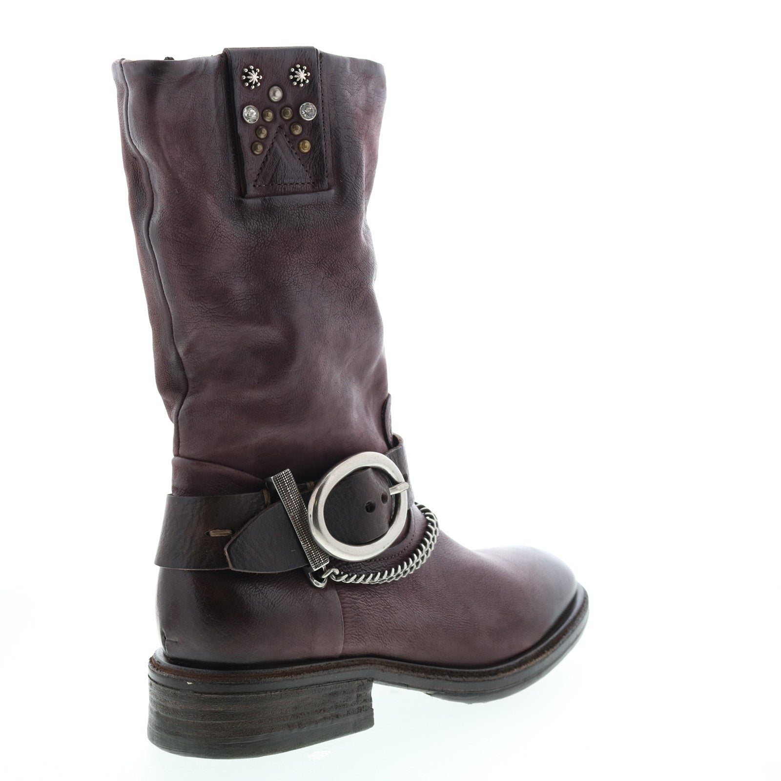 Frey A51305-301 Womens Brown Leather Hook & Loop Casual Dress Boots