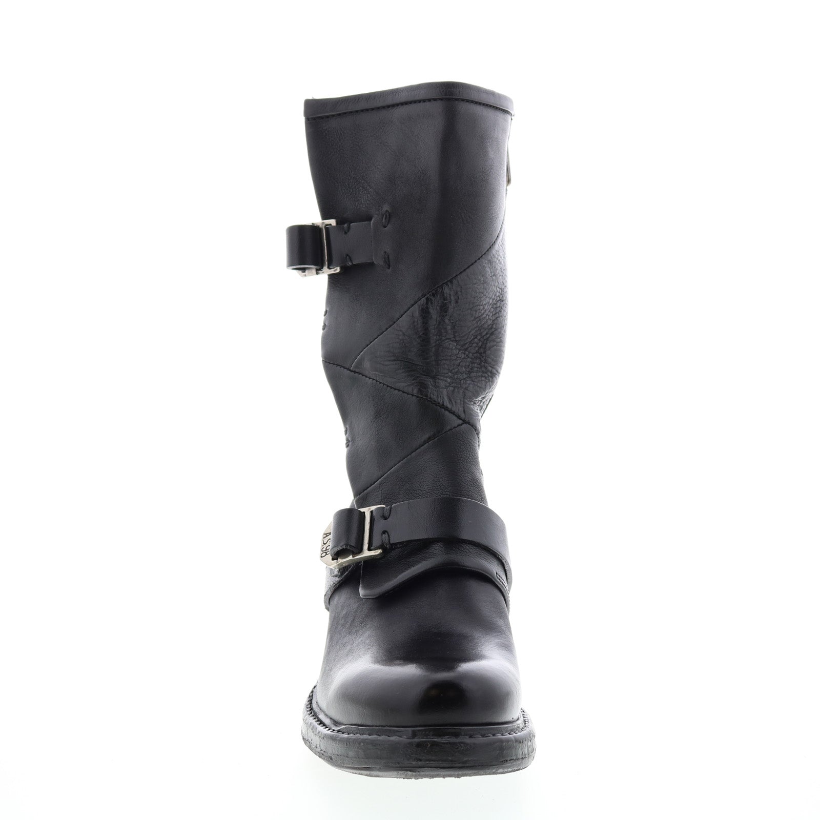 Norm A52203-101 Womens Black Leather Zipper Casual Dress Boots