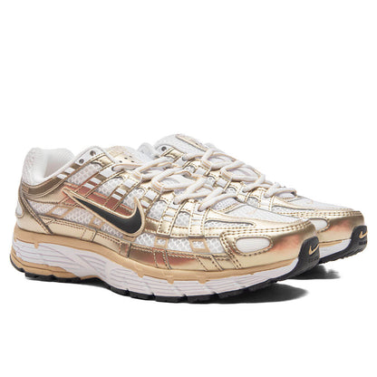 Womens P 6000 Gold White Black Grain Metallic Gold Grain