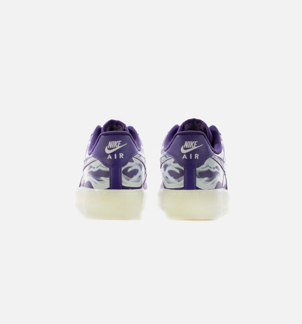 Air Force 1 Purple Skeleton Mens Lifestyle Shoe Court Purple White
