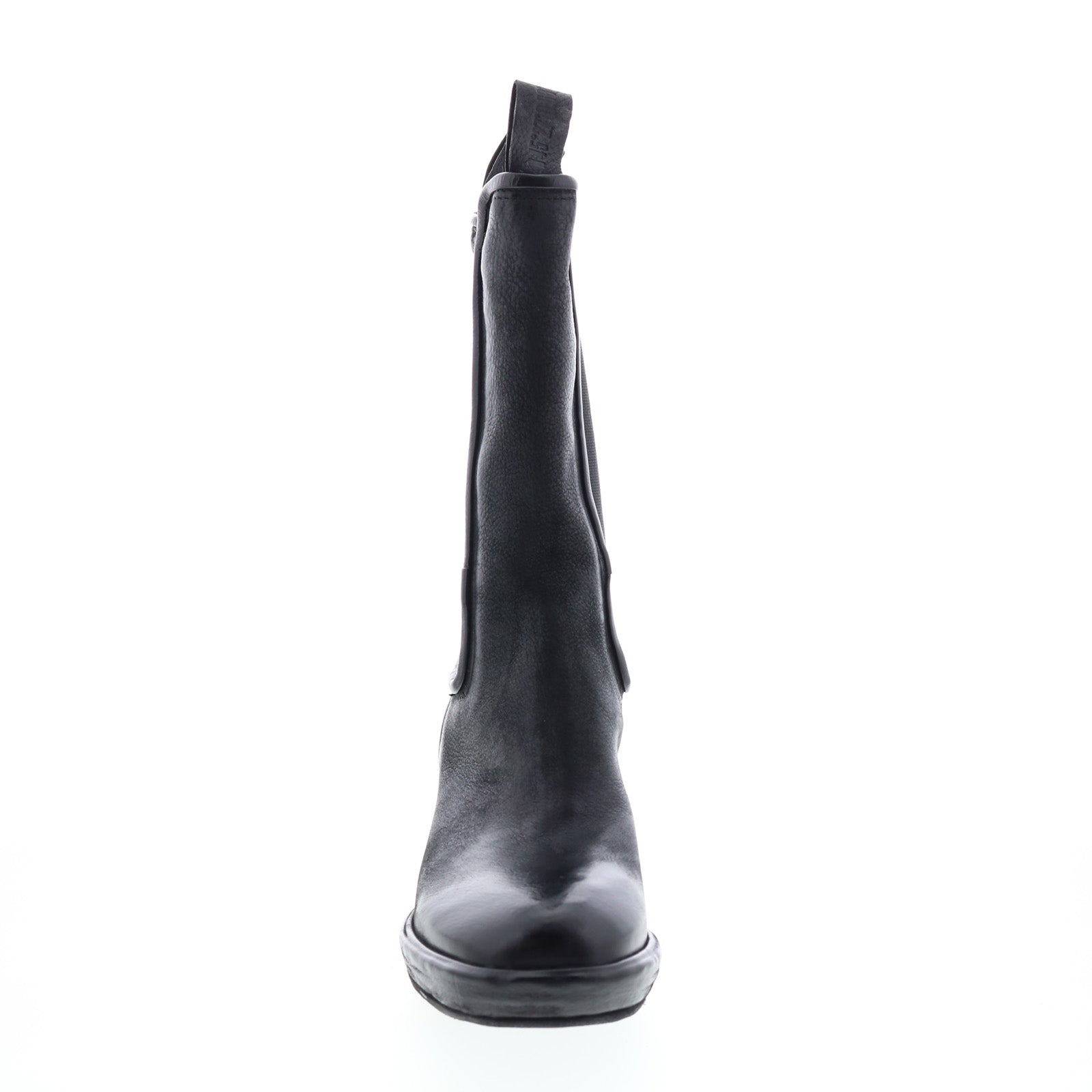 Collins A57202-301 Womens Black Leather Slip On Casual Dress Boots