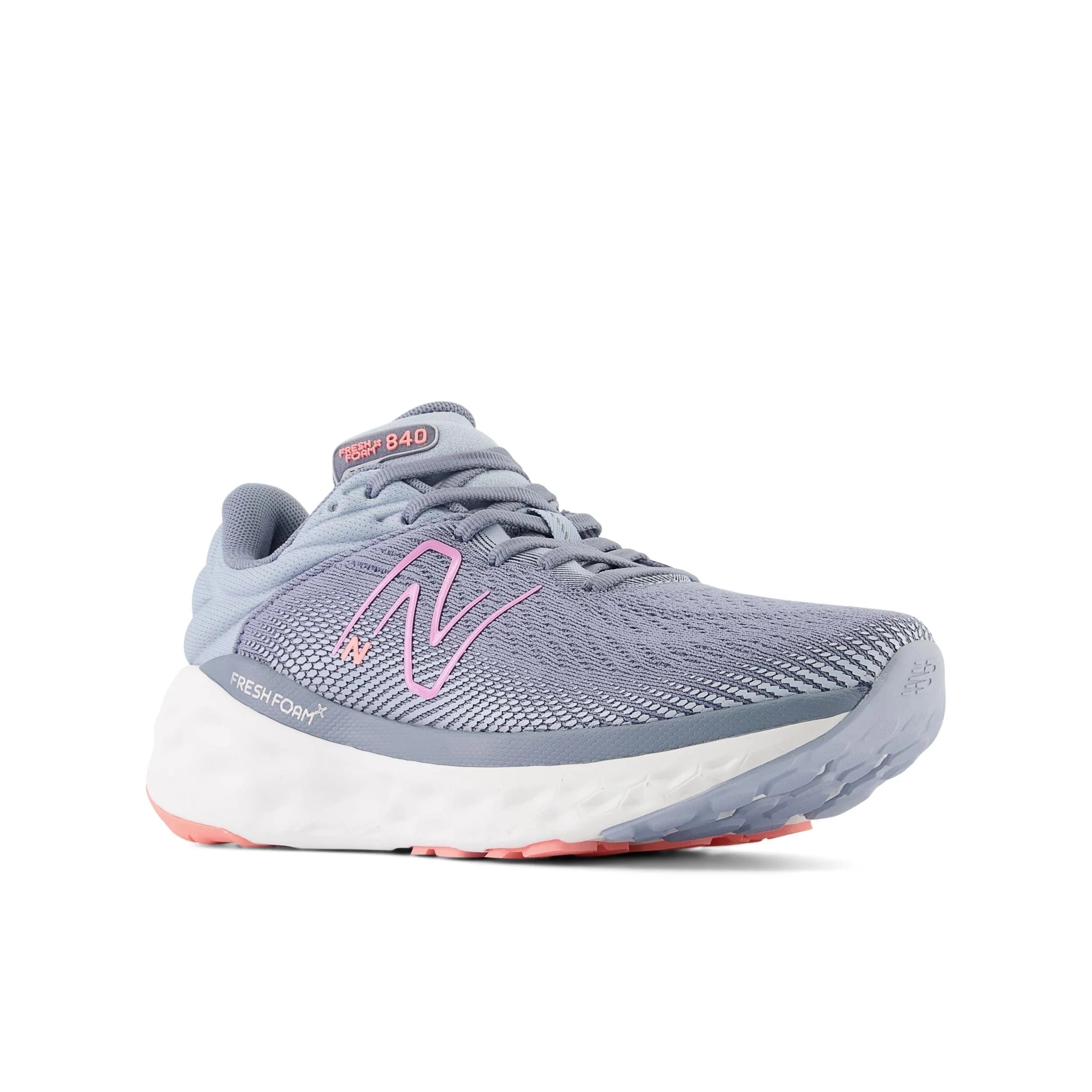 Women's Fresh Foam 840 in Arctic grey with Raspberry