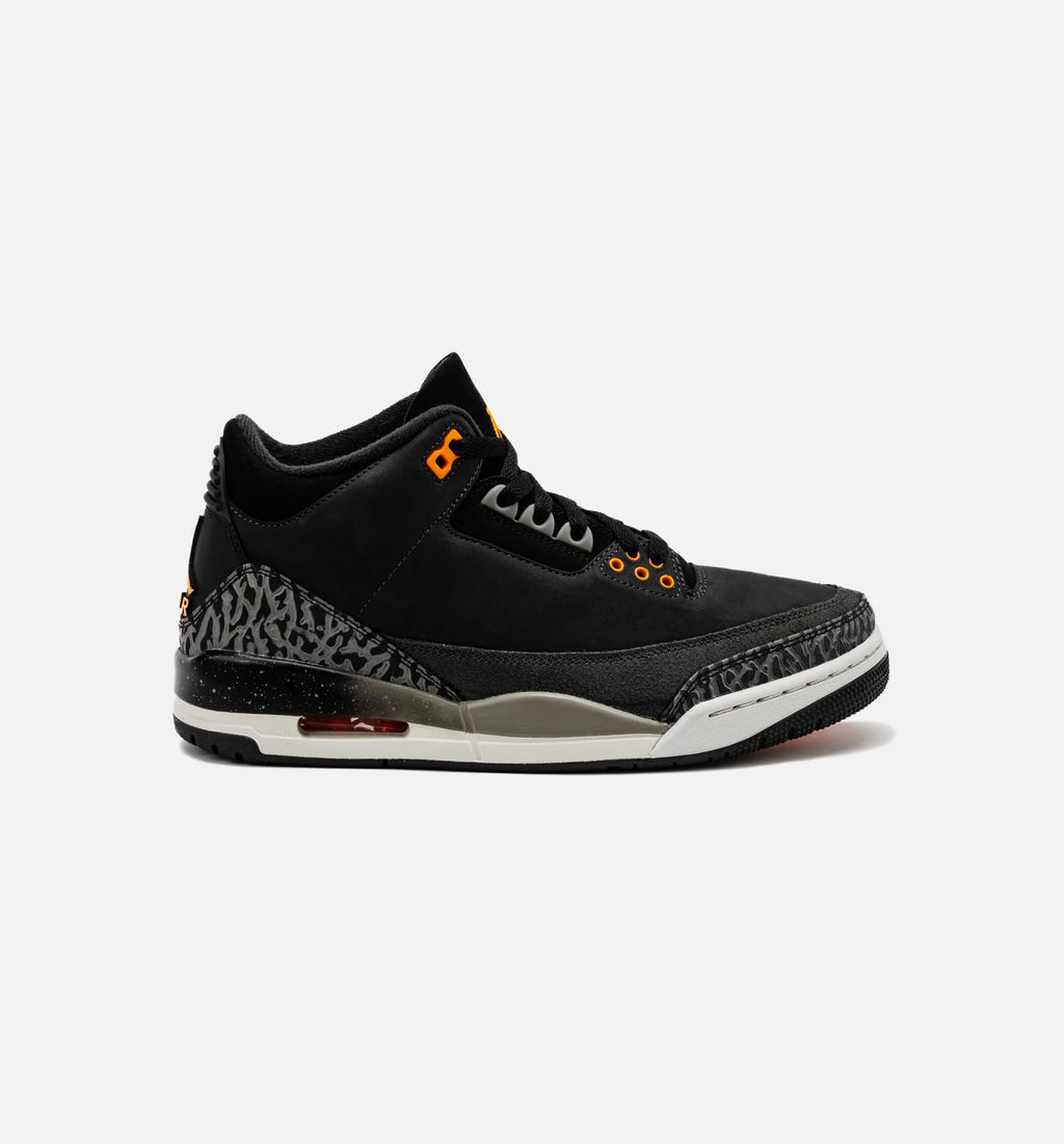 Air Jordan 3 Retro Fear Mens Lifestyle Shoe Night Stadium Total Orange