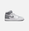 Air Jordan 1 High OG Stealth Grade School Lifestyle Shoe Grey White Free Shipping