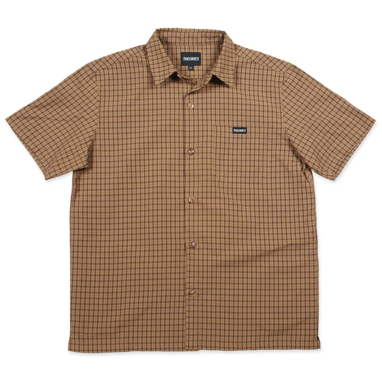 Theories Avignon Flannel Button Up Caramel