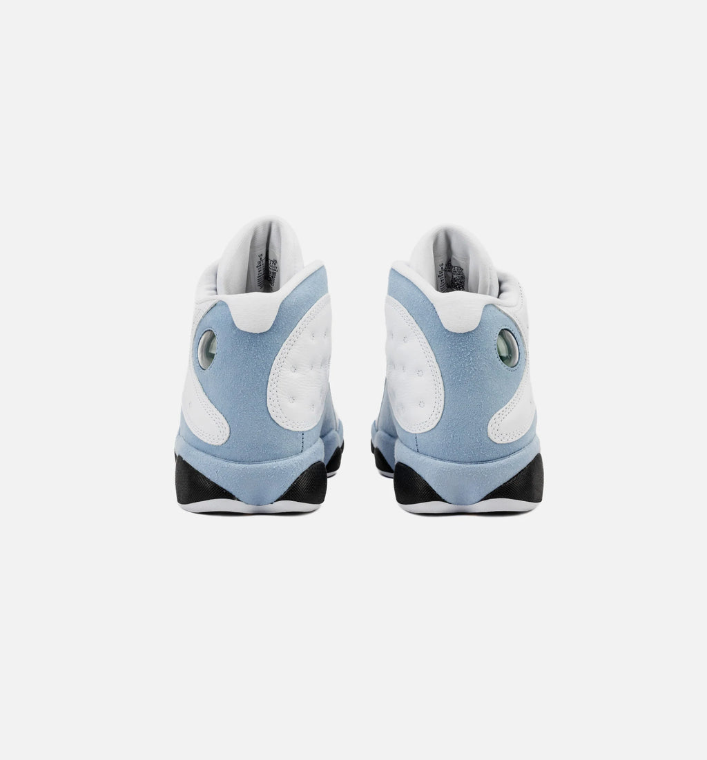 Air Jordan 13 Retro Blue Grey Mens Lifestyle Shoe White Blue Grey Black Yellow Ochre