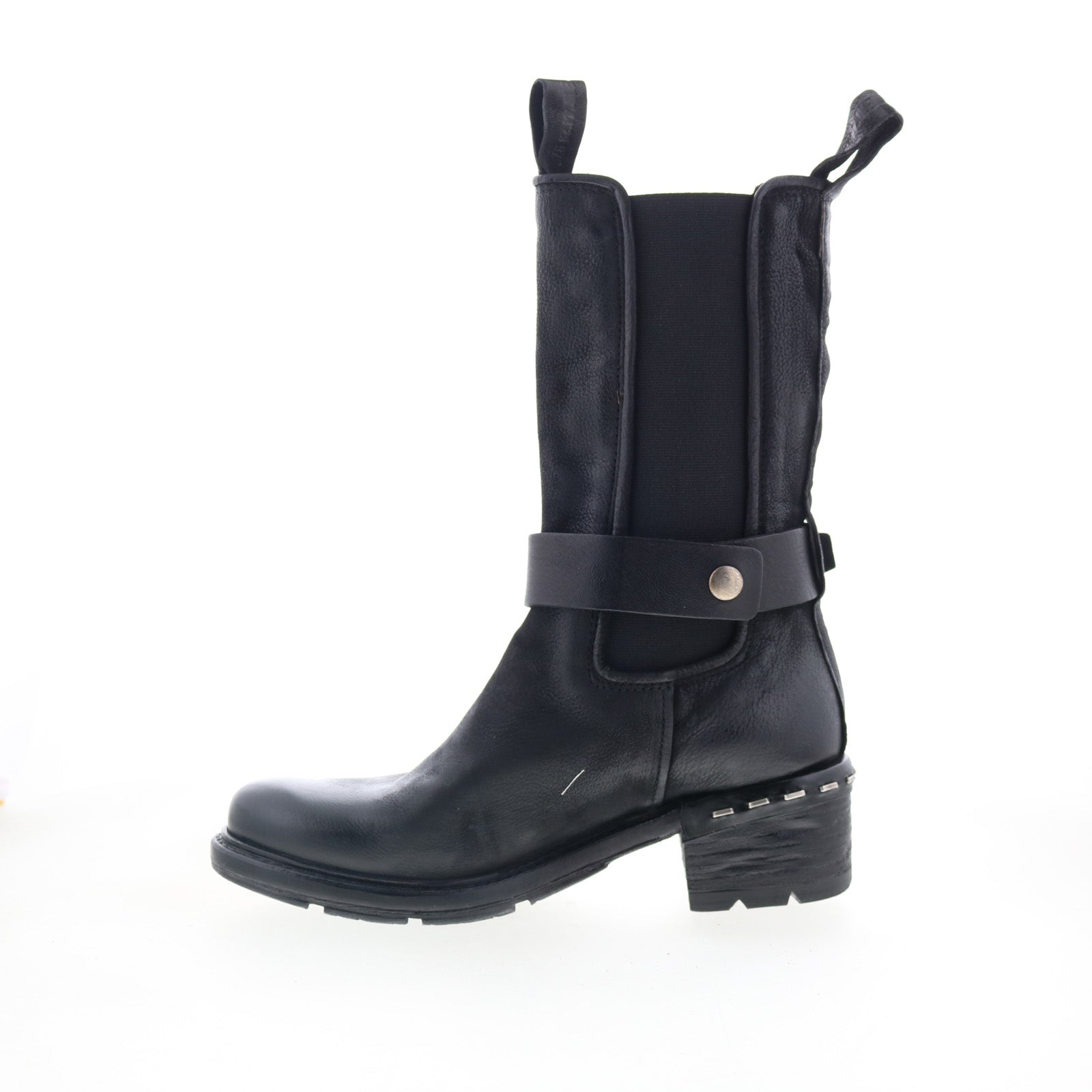 Nayden A63201-201-6002 Womens Black Leather Casual Dress Boots