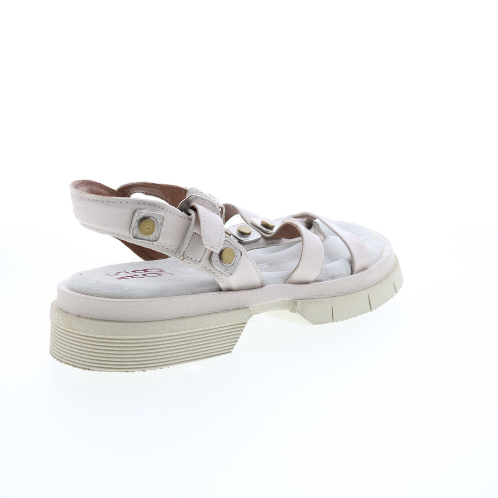 Ferdie A64003-301 Womens Beige Leather Strap Sandals Shoes
