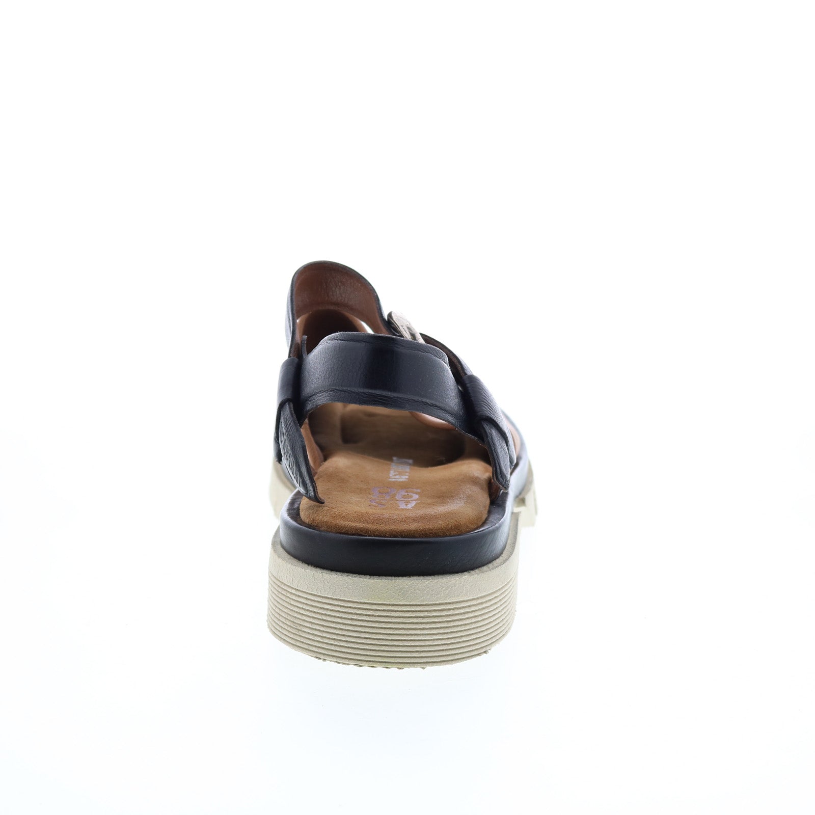 Ferman A64006-201 Womens Brown Leather Platform Sandals Shoes