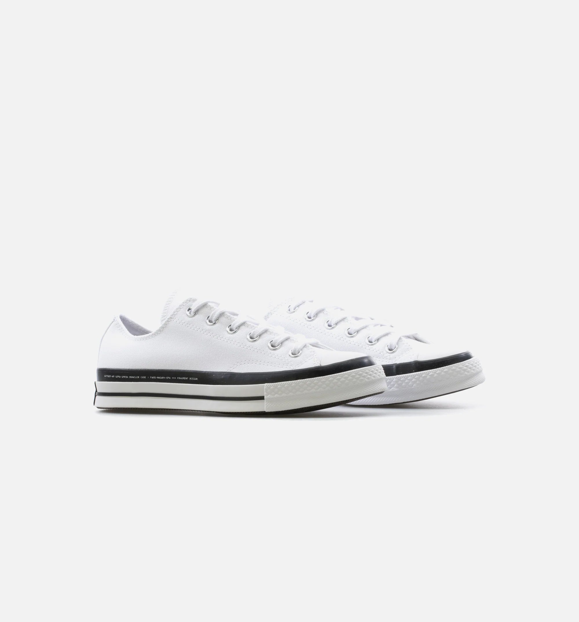 Chuck Taylor 70 X 7 Moncler Fragment Low Mens Lifestyle Shoe White Black
