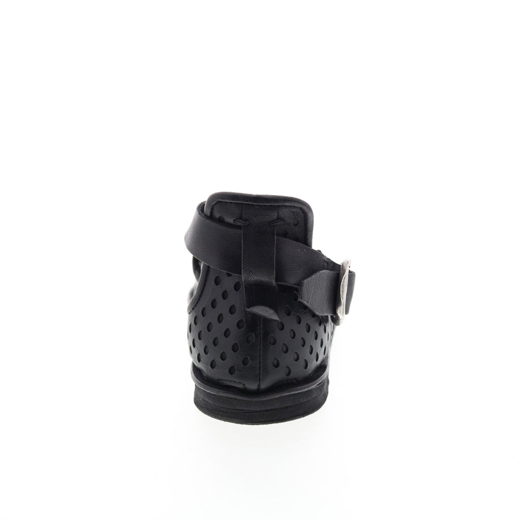 Mason A67005-201 Womens Black Leather Strap Sandals Shoes