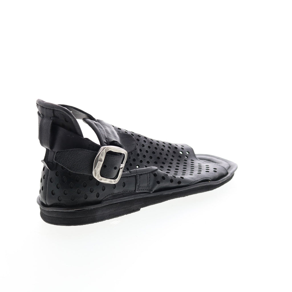 Mason A67005-201 Womens Black Leather Strap Sandals Shoes