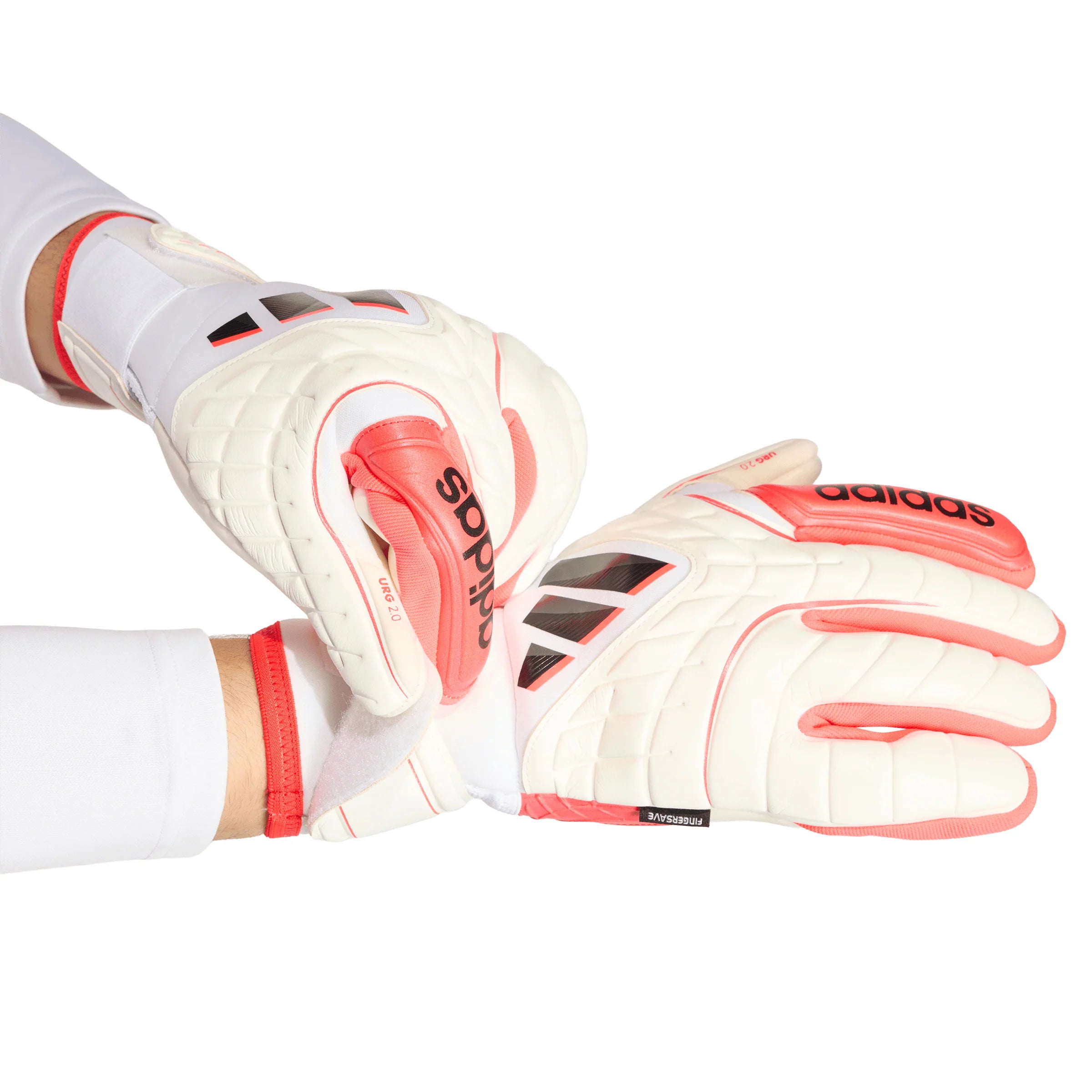 adidas Copa Pro Fingersave Goalkeeper Soccer Glove White Red Black