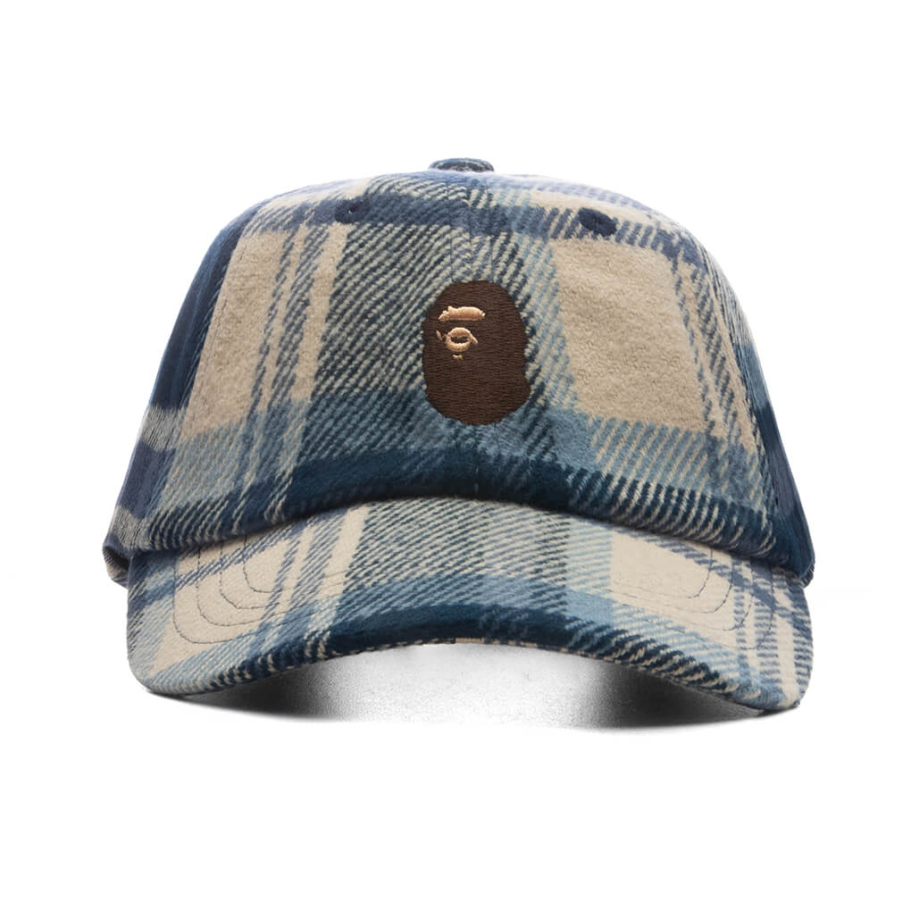 BAPE Check Panel Cap Navy