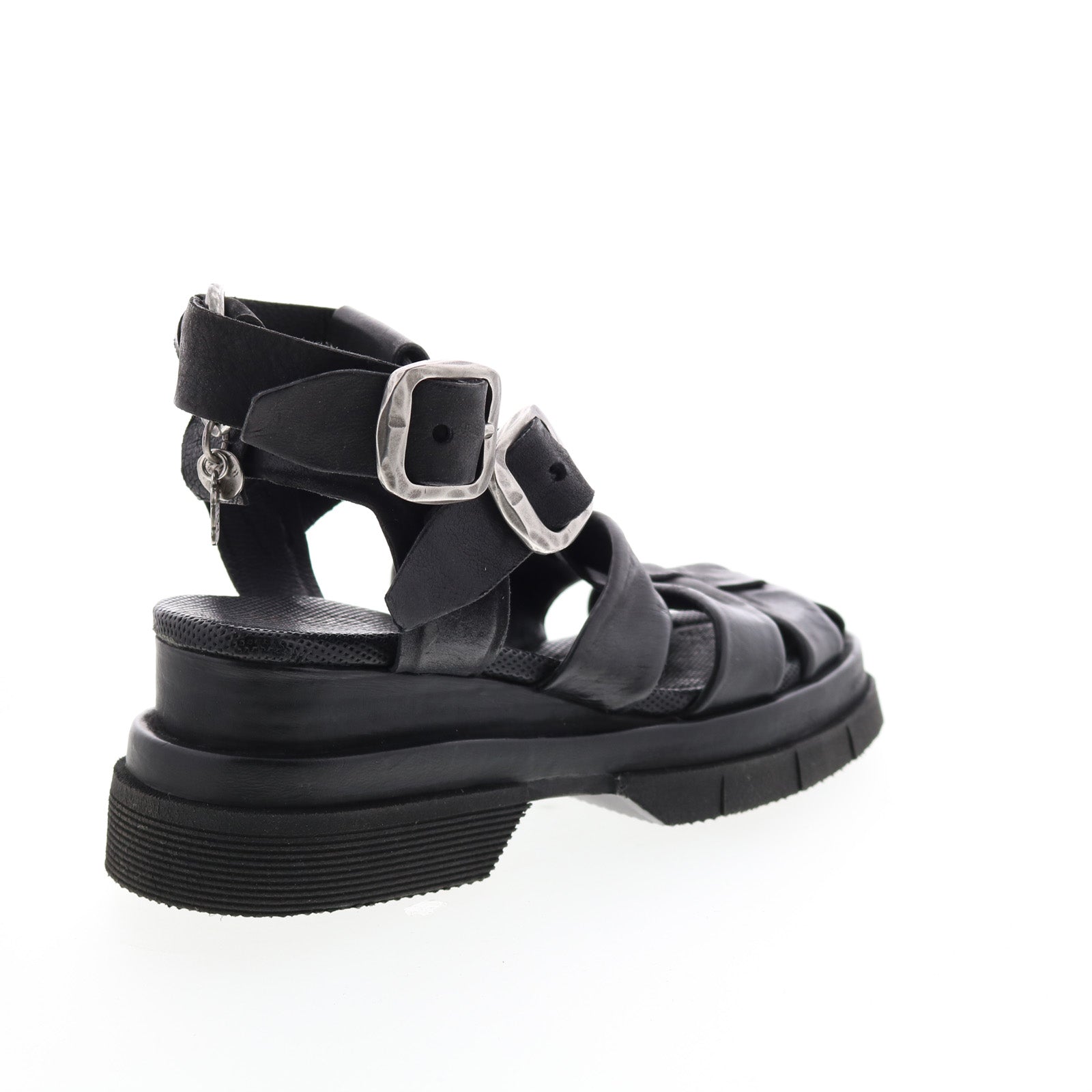 Colter A68002-101 Womens Black Leather Gladiator Sandals Shoes