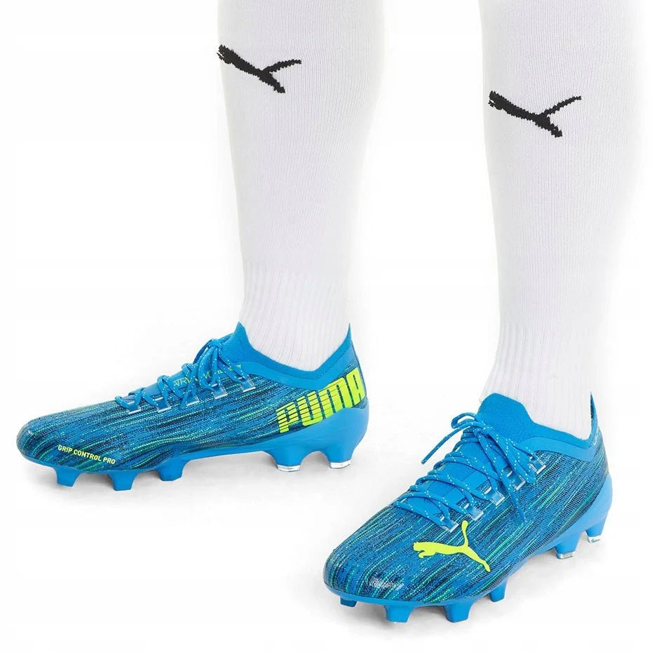 PUMA Ultra 12 FG Firm Ground Boots Blue Yellow