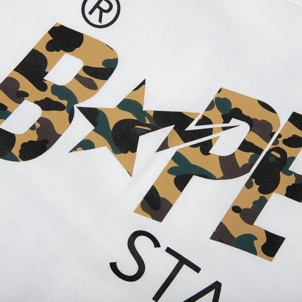 1st Camo Bape STA Tee White