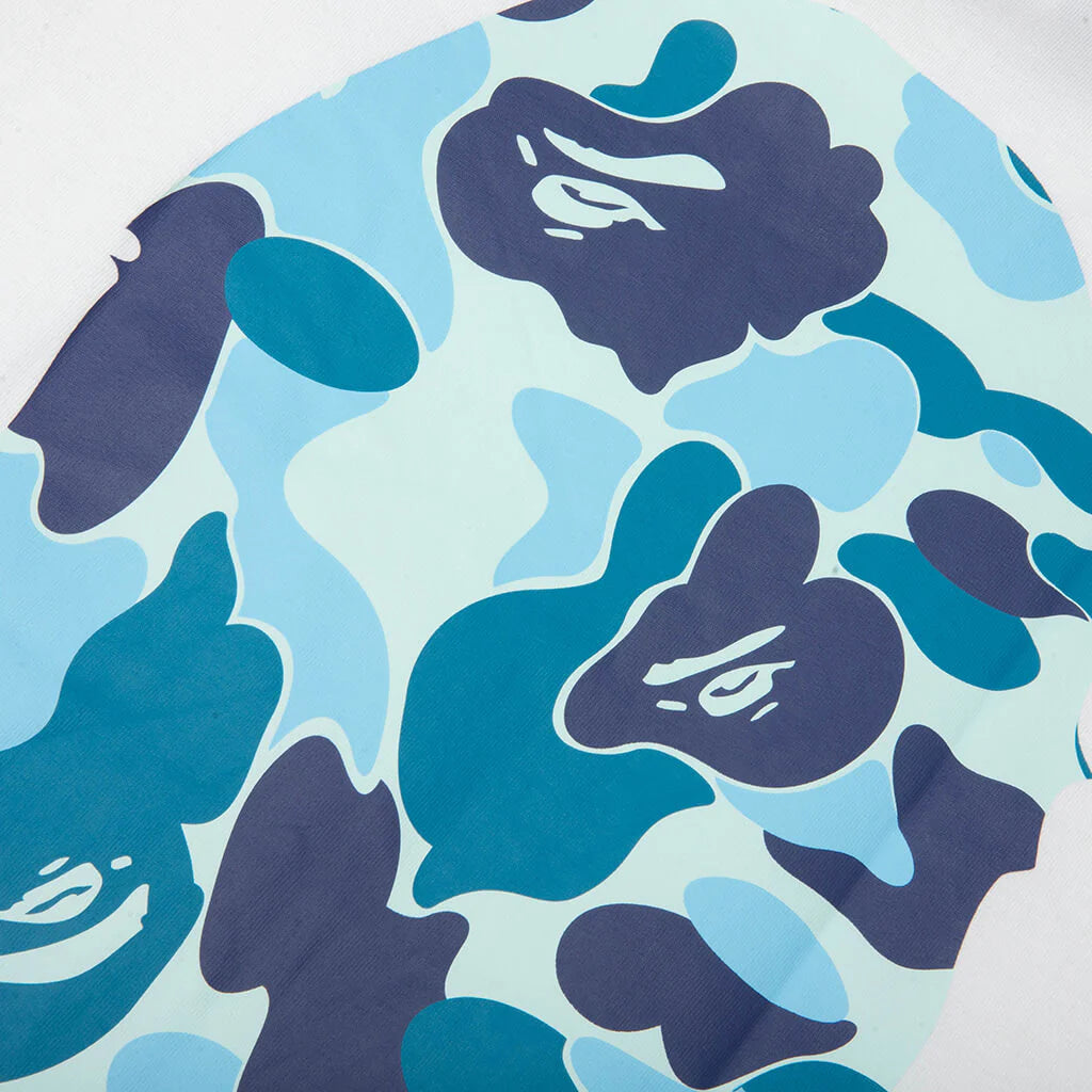 ABC Camo Big Ape Head Tee White Blue