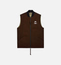 Patta Four Leaf Clover Utility Reversible Mens Vest Brown